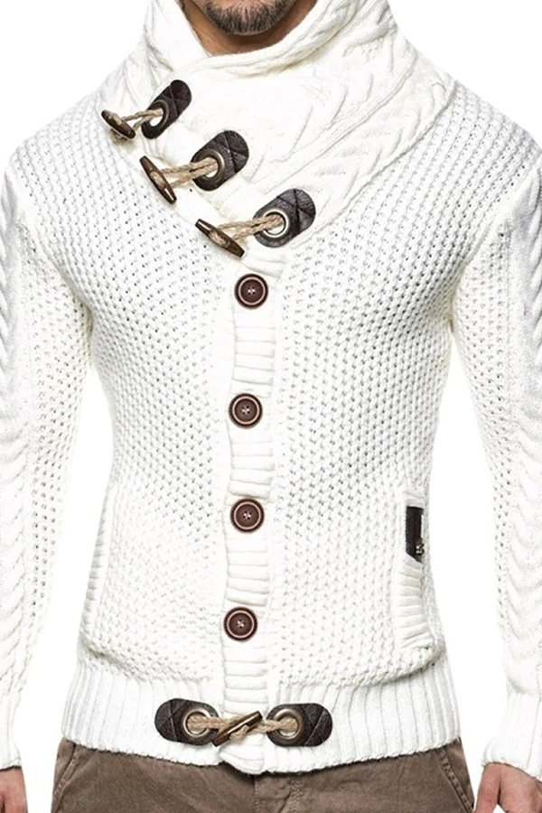 Men's Stand Collar Winter Warm Casual Collar Sweater