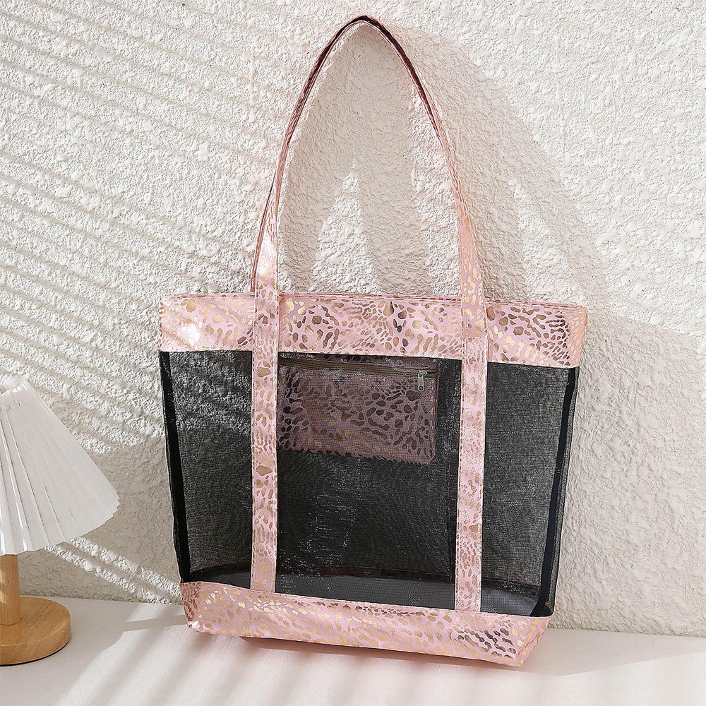 Beach Day Mesh Tote Bag