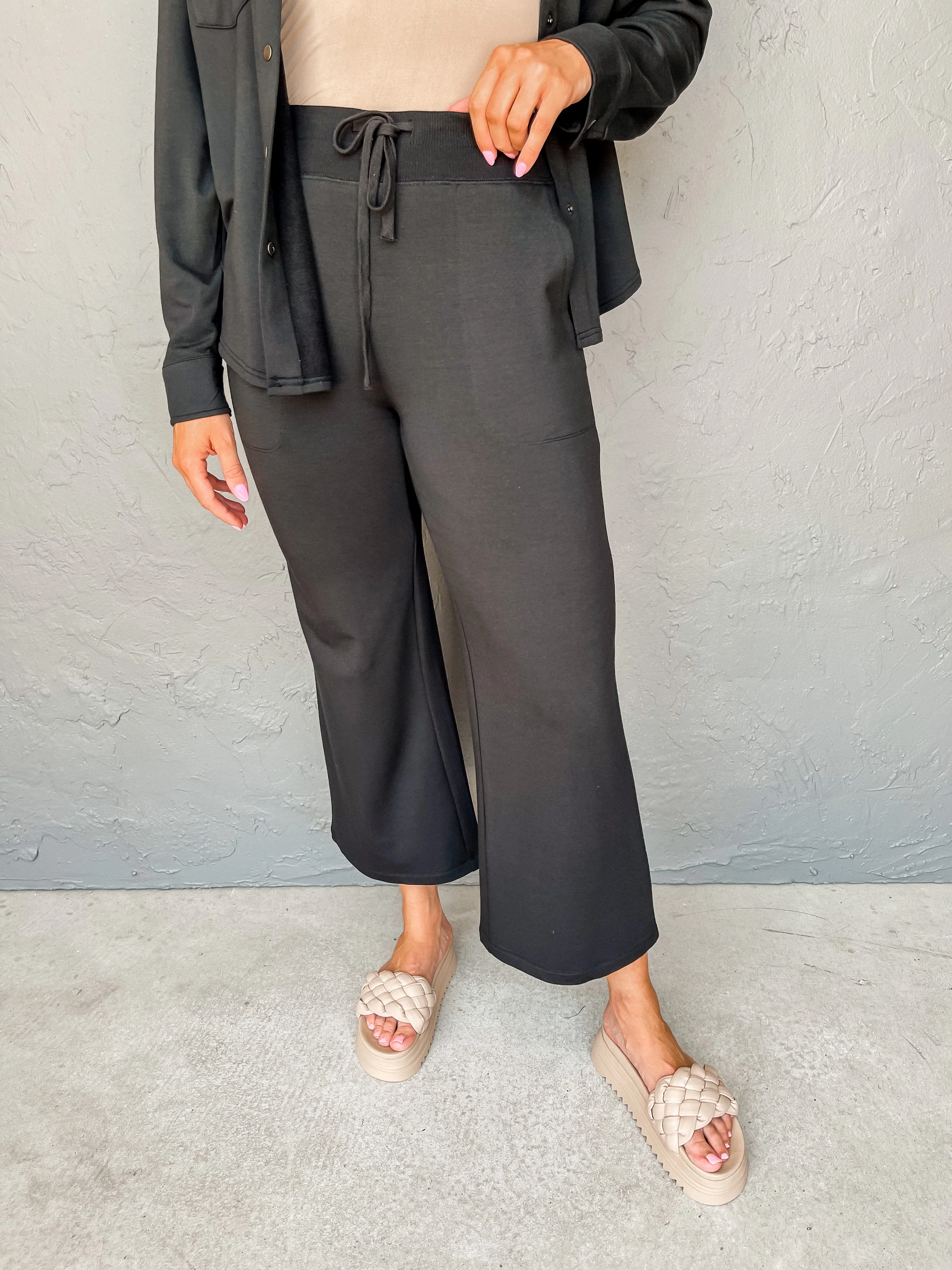 [Z Supply] Jet Set Modal Fleece Pant-Black