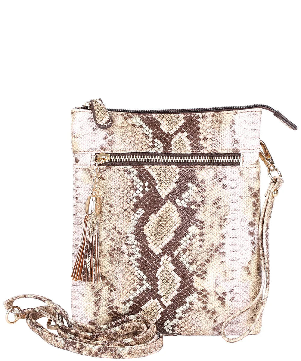 SNAKESKIN CROSSBODY BAGS