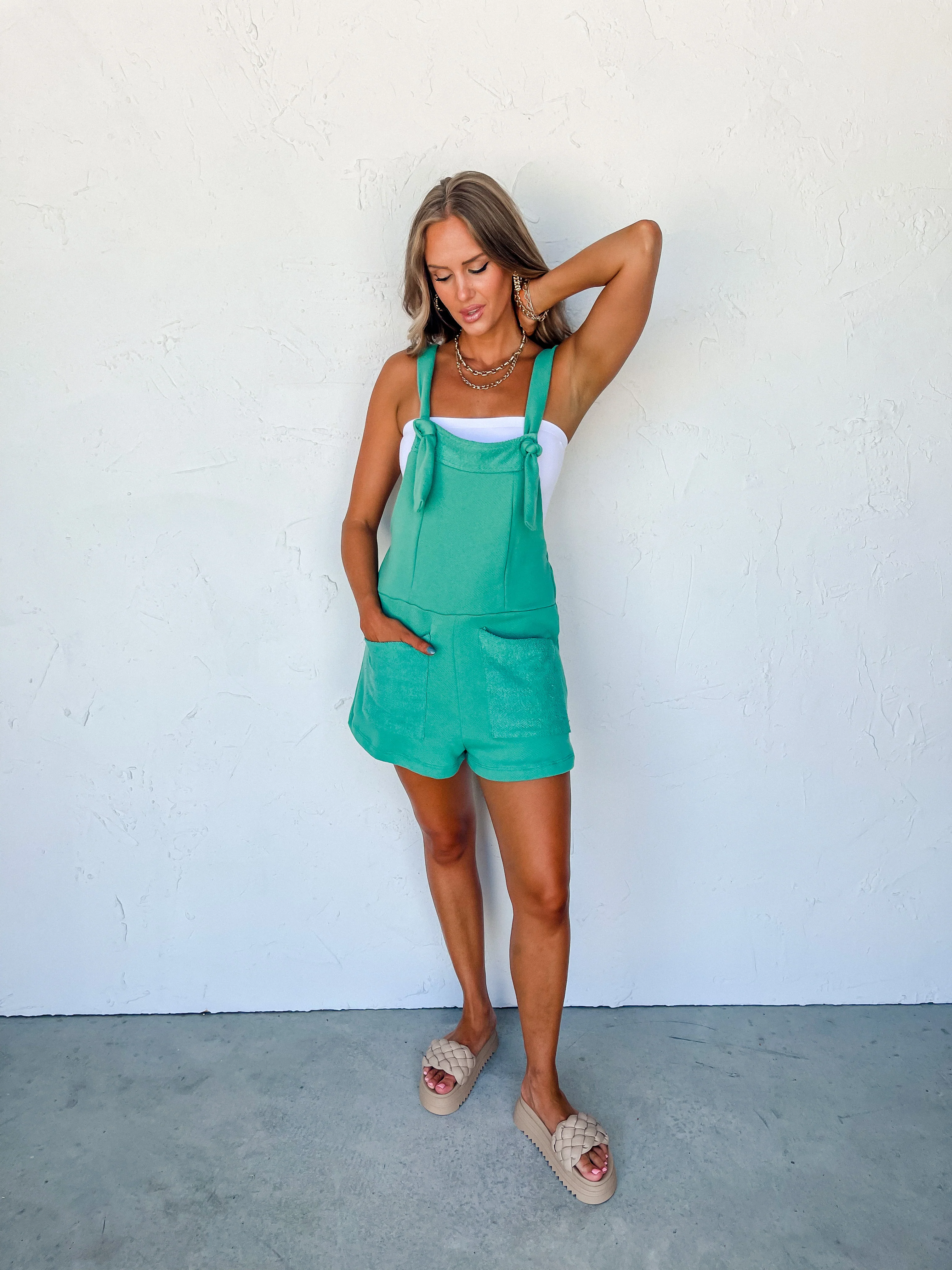 Cali Coastal French Terry Romper