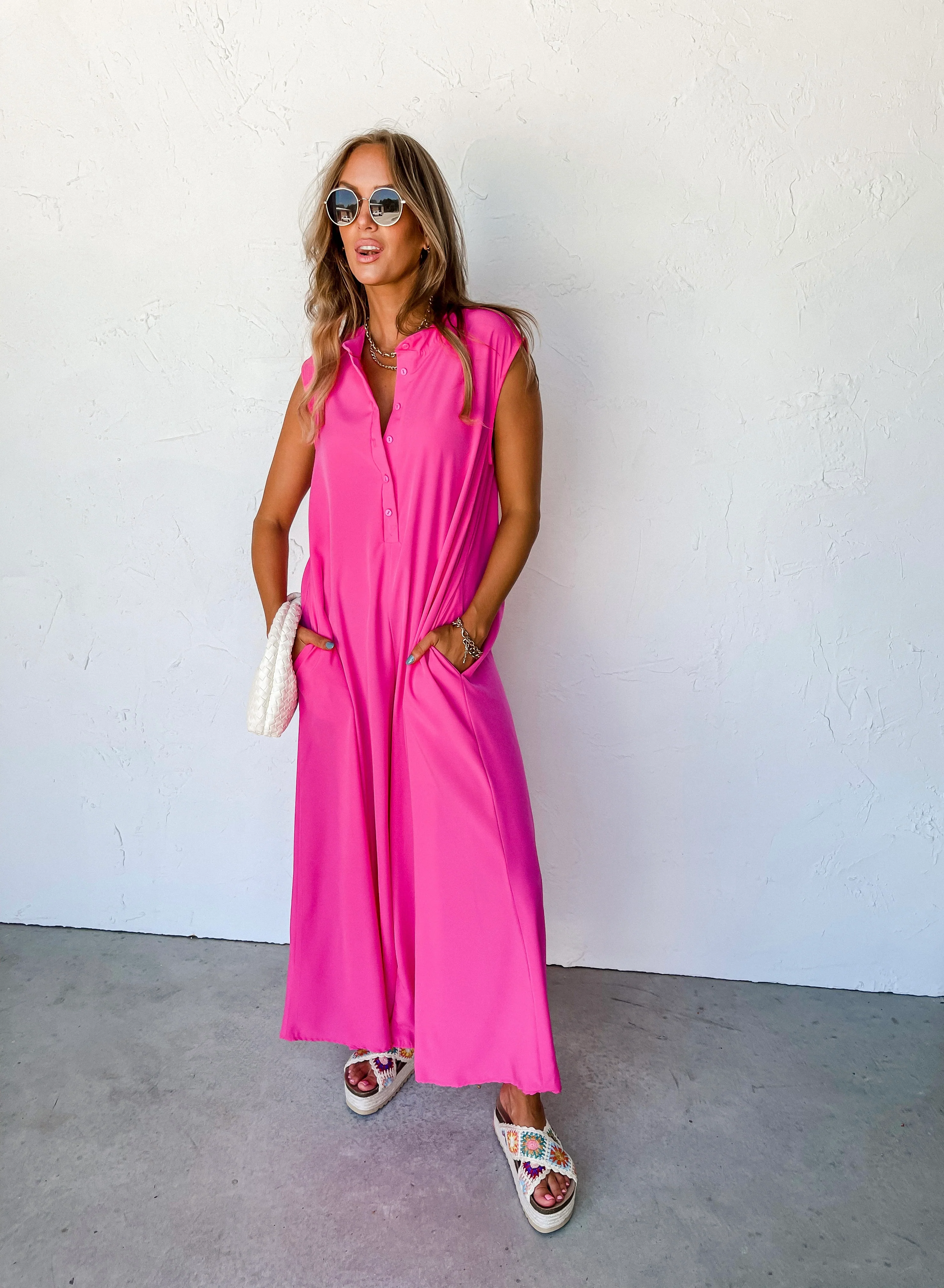 Need A Retreat Wide Leg Jumpsuit
