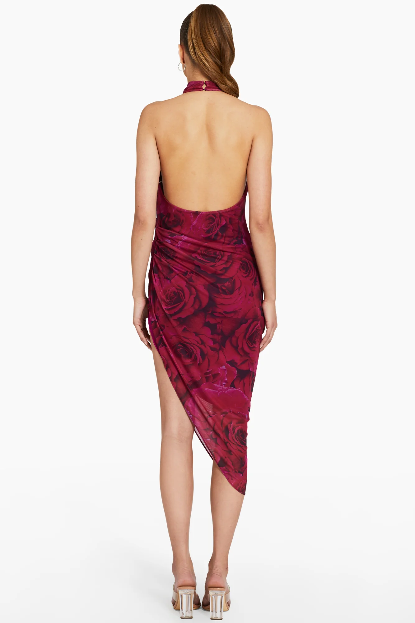 Samba Midi Dress in Printed Mesh