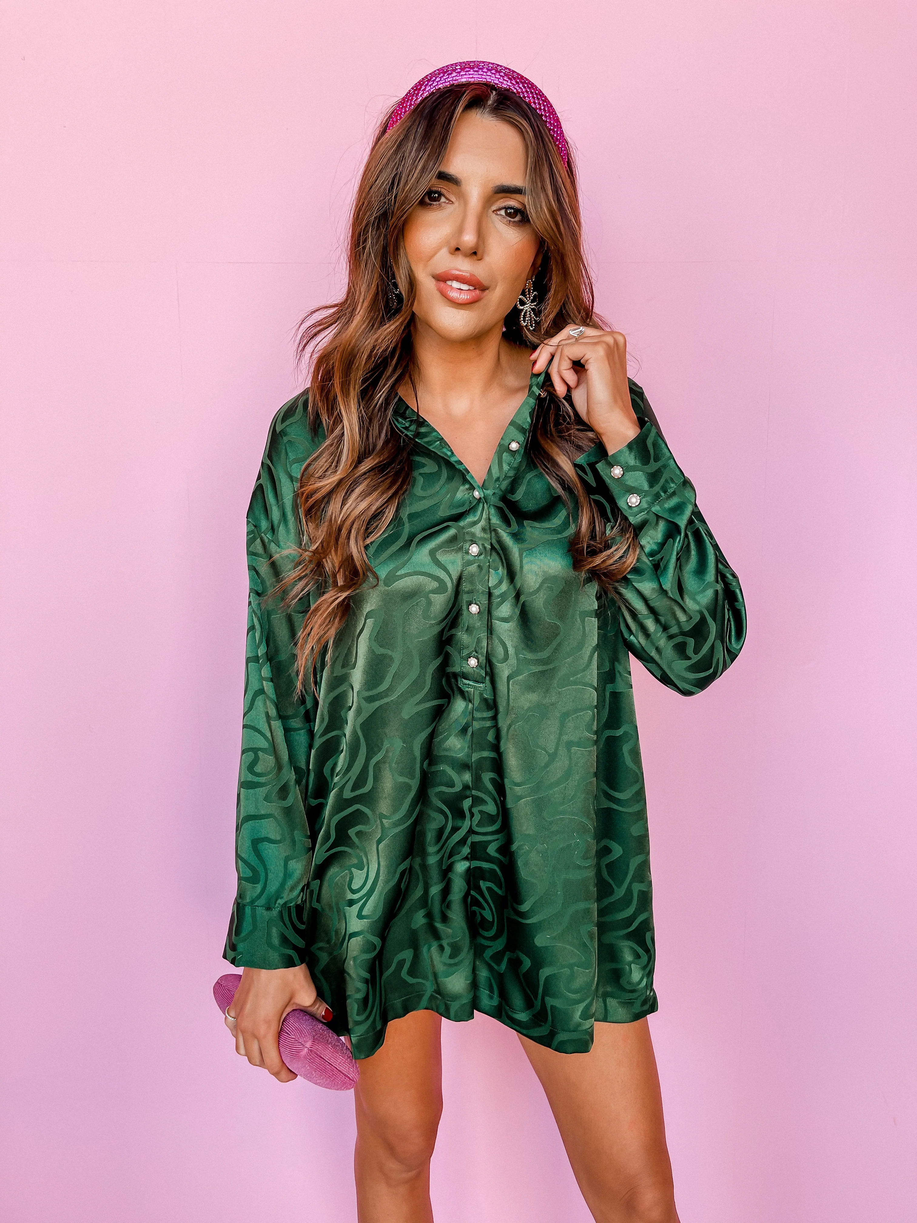 Get It Right Jacquard Satin Romper