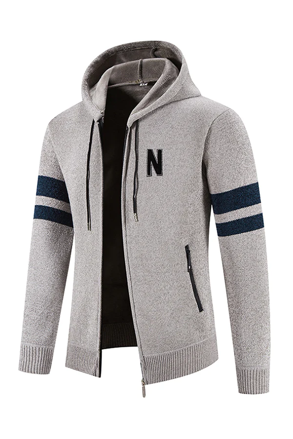 fleece thick knitted sweater