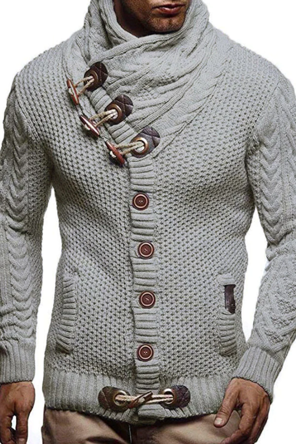 Men's Stand Collar Winter Warm Casual Collar Sweater