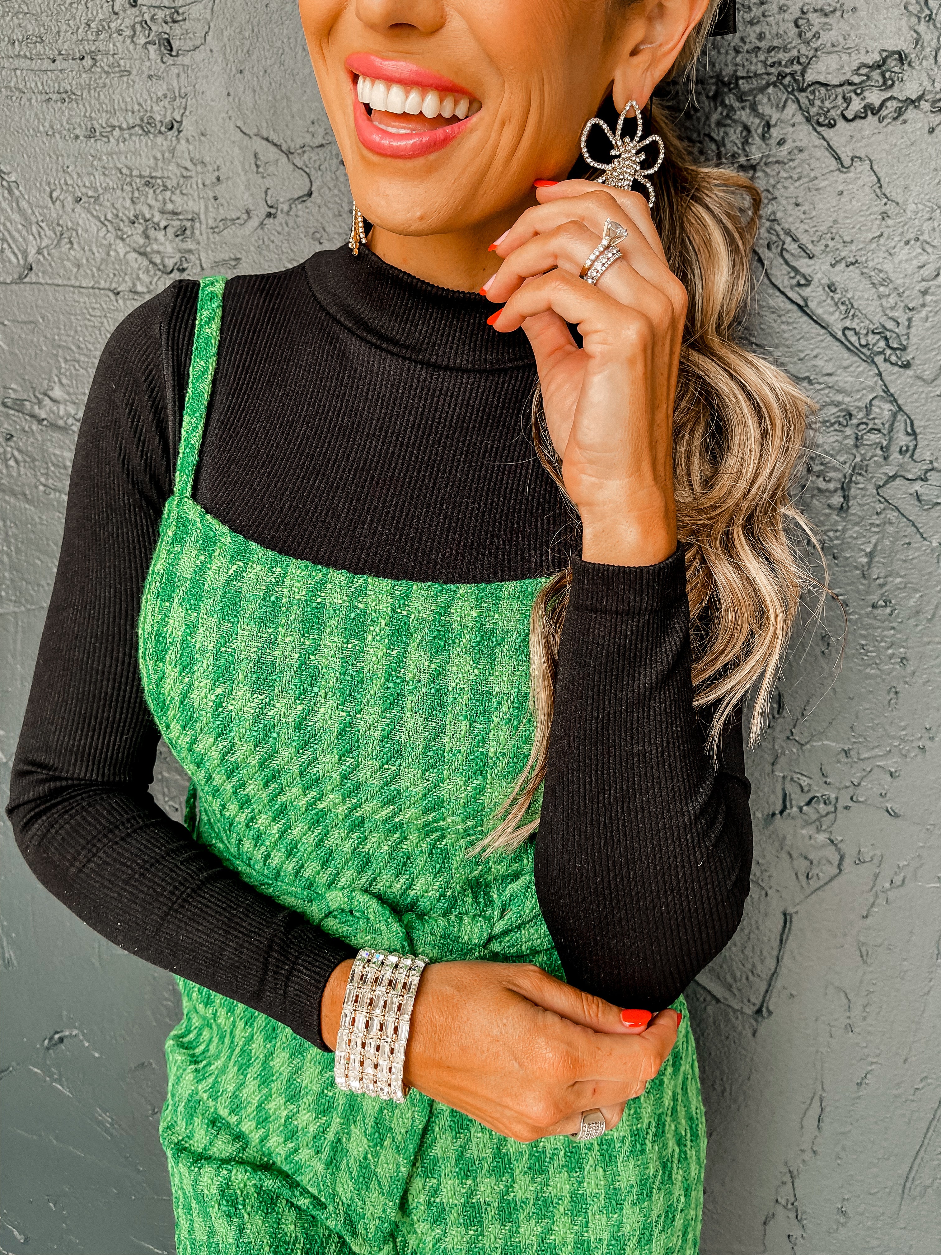 Take Me Back Tweed Romper