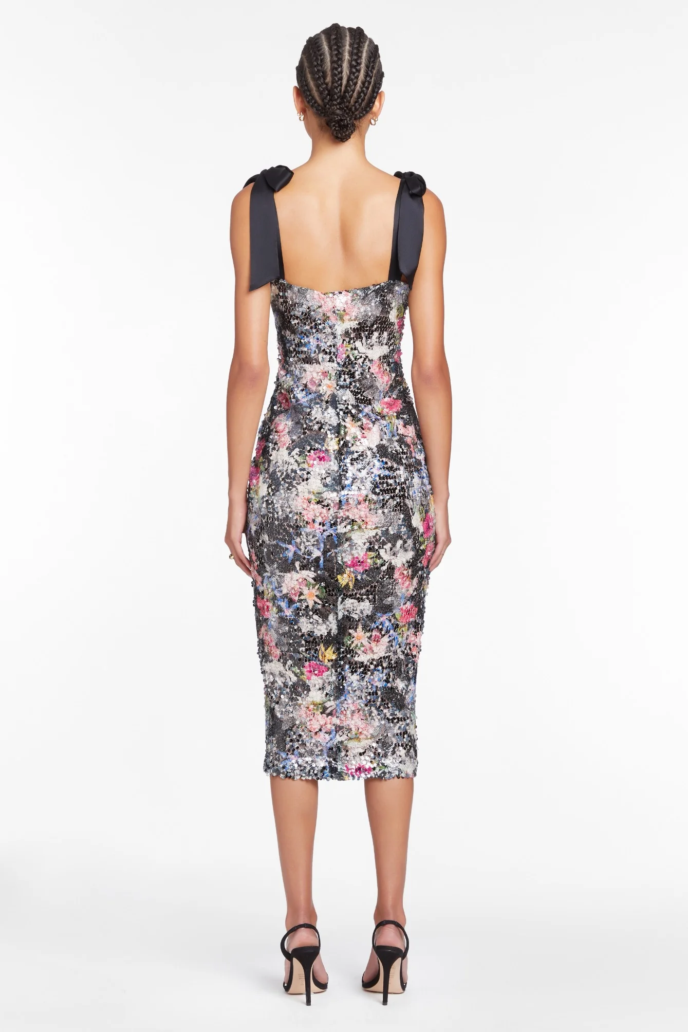 Lusana Dress in Printed Sequin