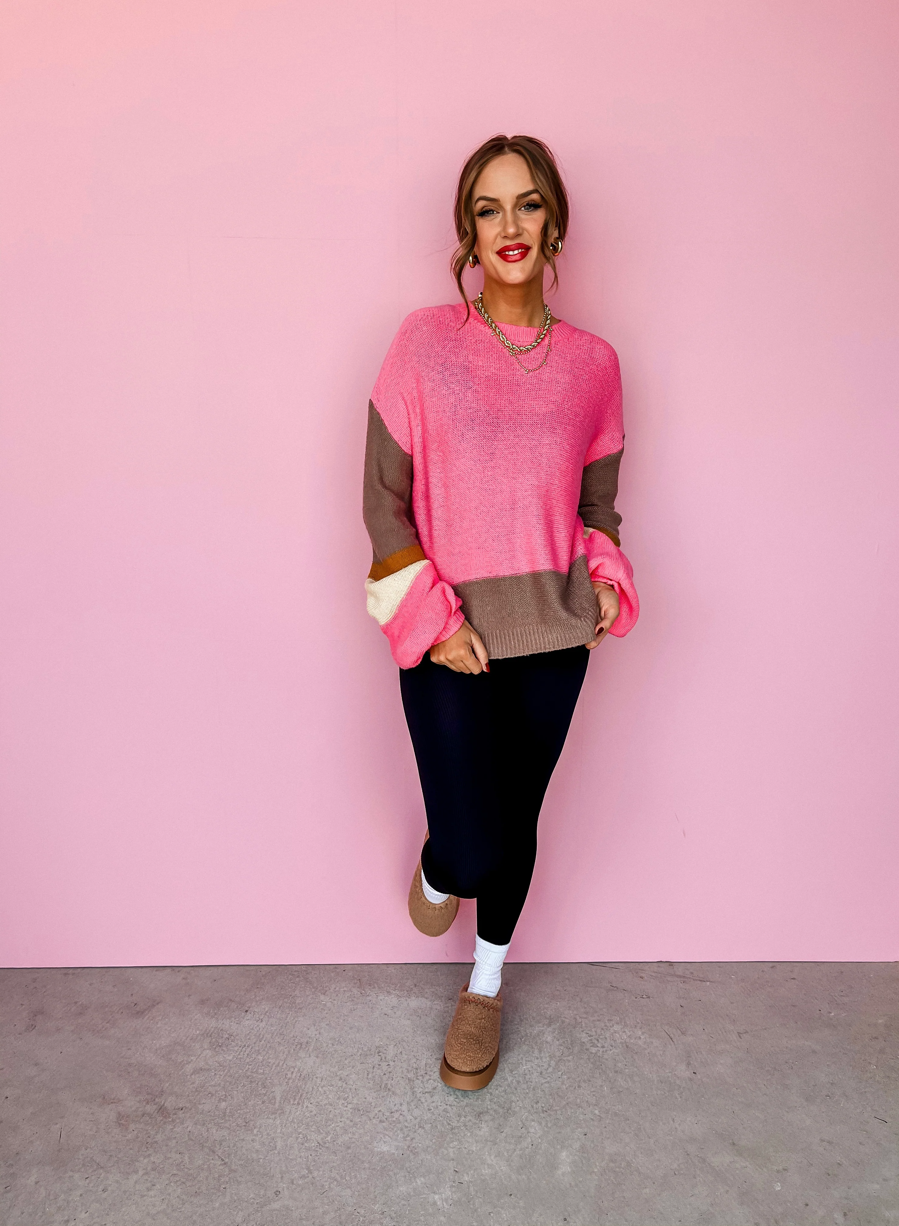 Gemma Color Block Sweater