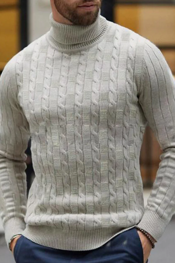 Autumn and Winter New High Neck Men's Sweater