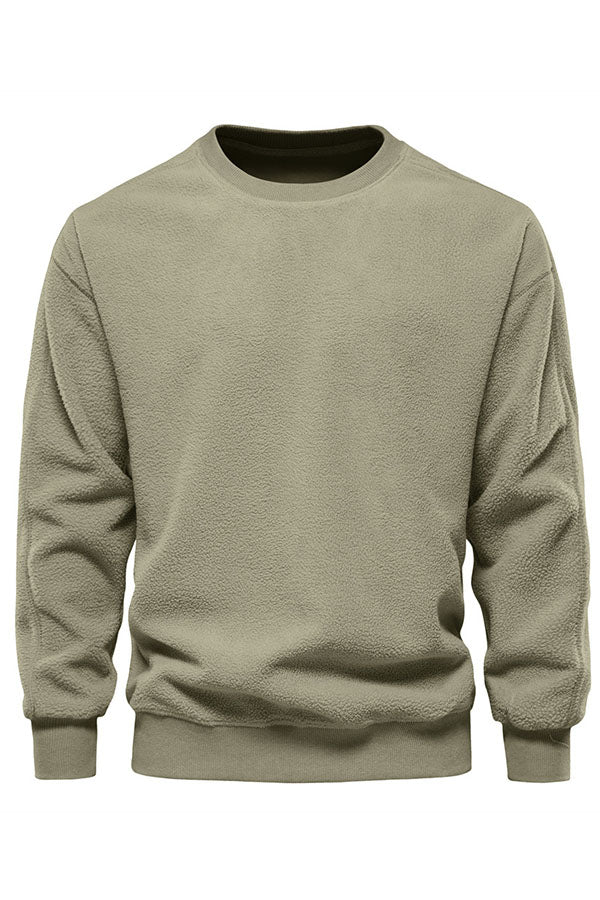 Lamb down shoulder pullover sweater