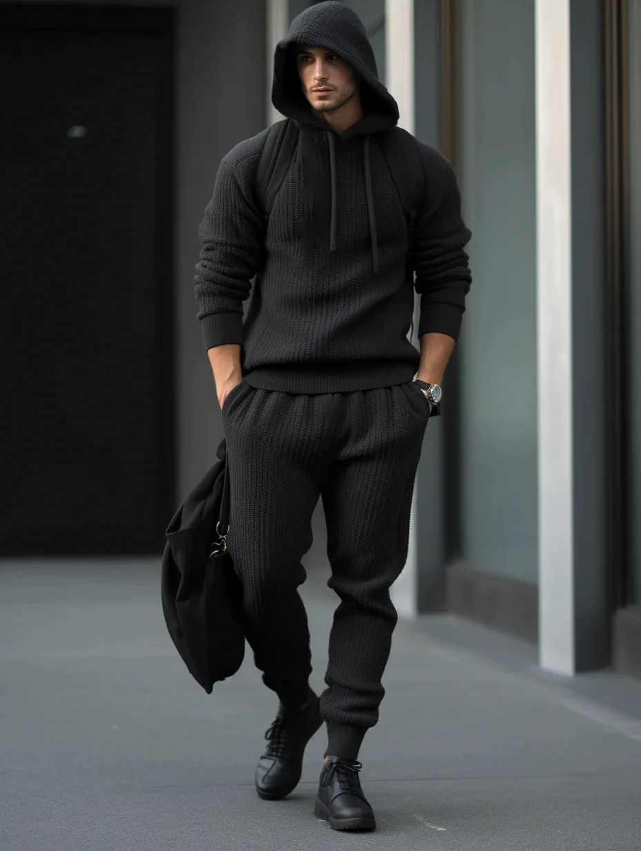 Winter Men's Luxury Thick Hoodie Sweater