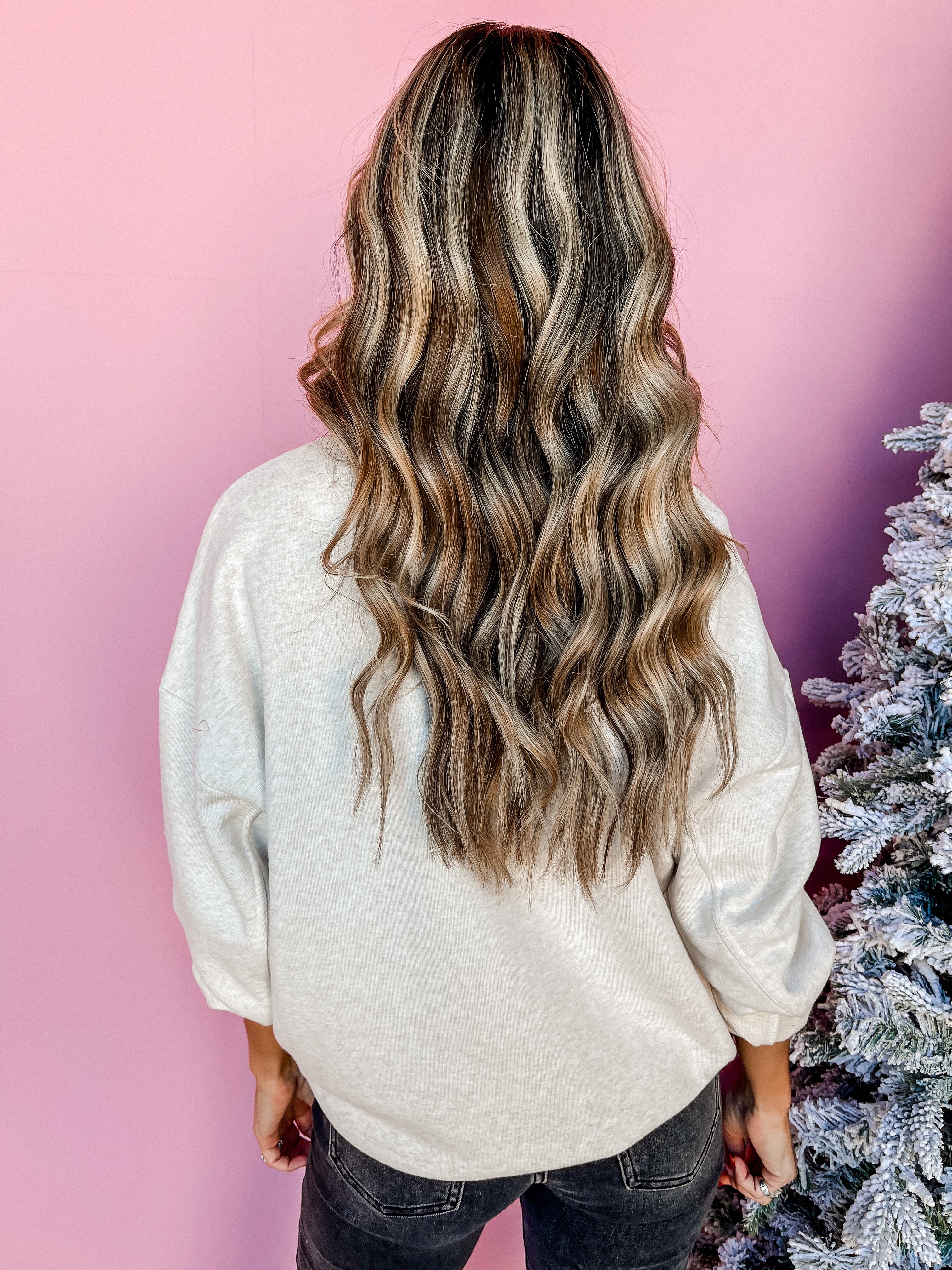 [Z Supply] Festive Sweatshirt-Light Oatmeal