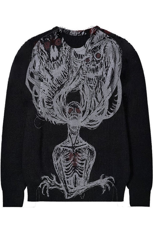 Men's Evil Force Jacquard Pullover Sweater