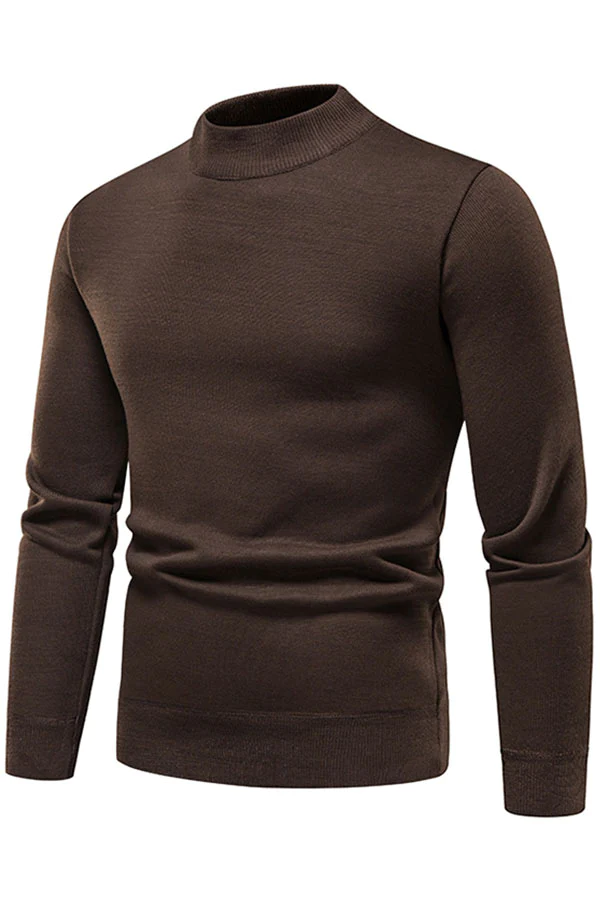 round neck fleece knitted sweater