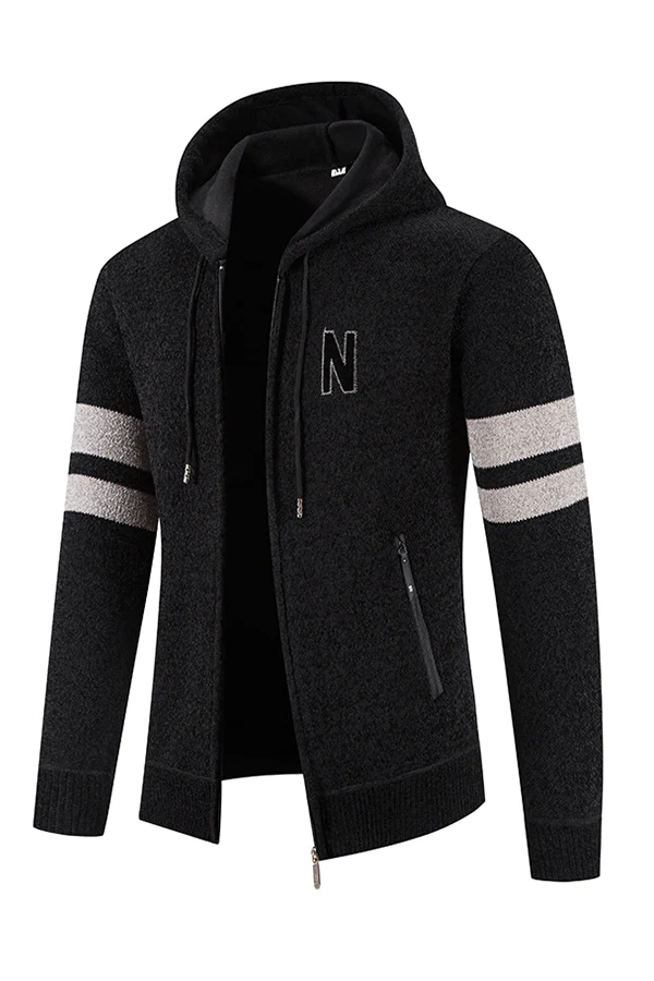 fleece thick knitted sweater