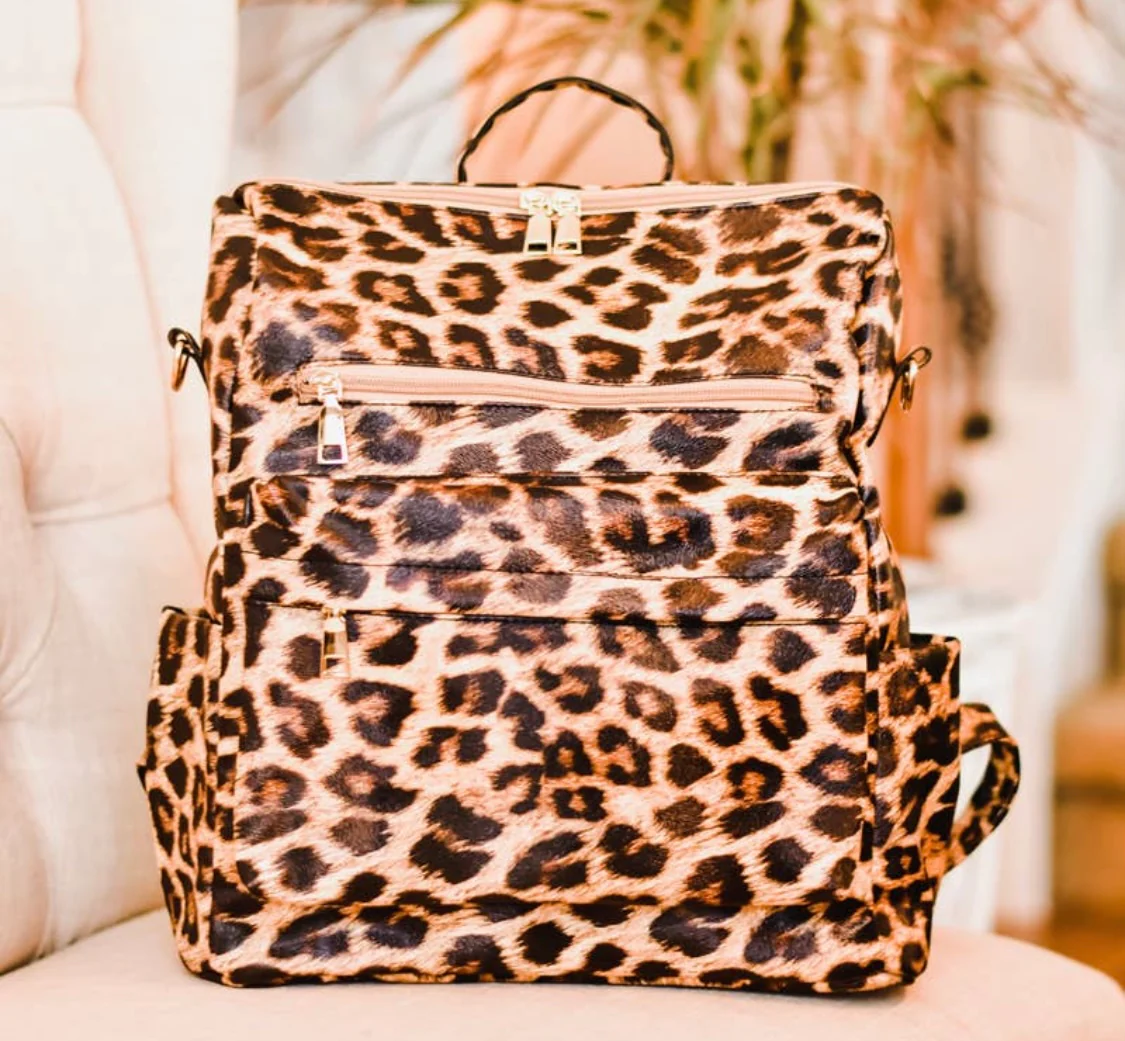 Multipurpose Leopard Backpacks