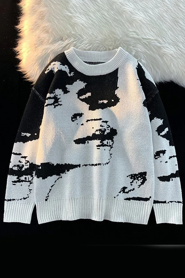 Men's Vintage Dyed Pullover Sweater