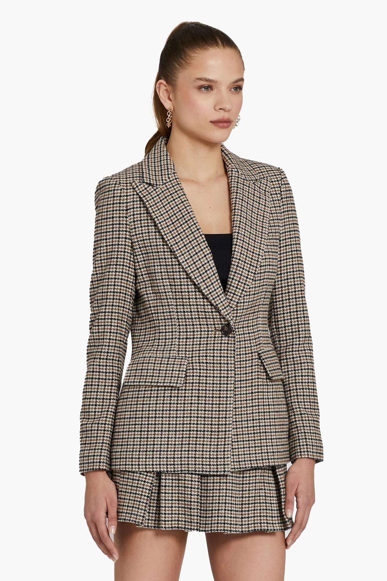 Aldridge Blazer in Houndstooth
