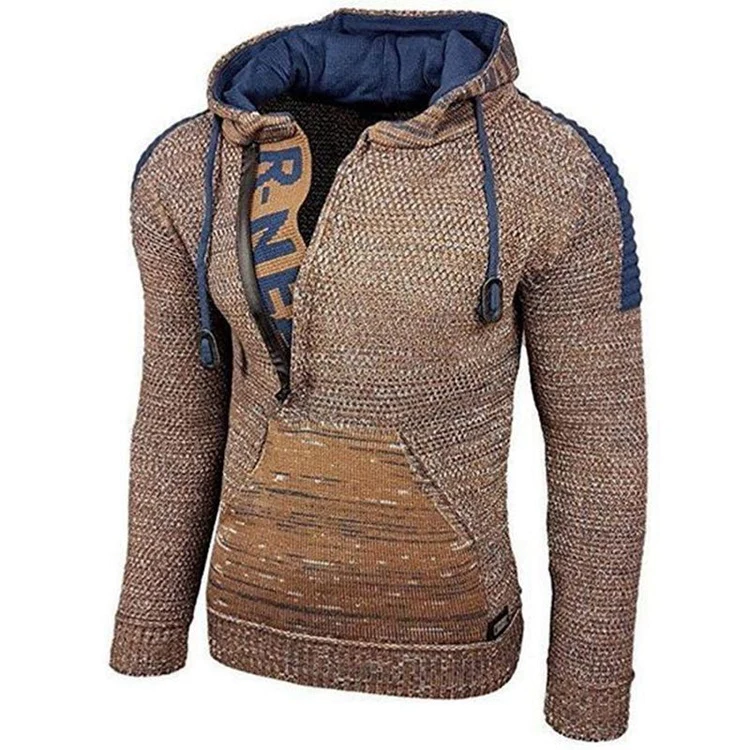 Hooded Knitted Sweatshirt