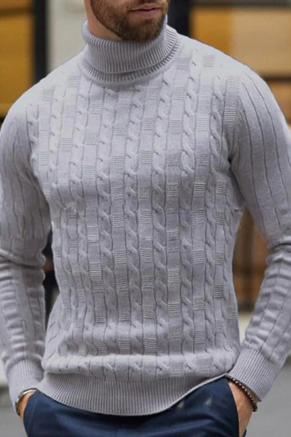 Autumn and Winter New High Neck Men's Sweater