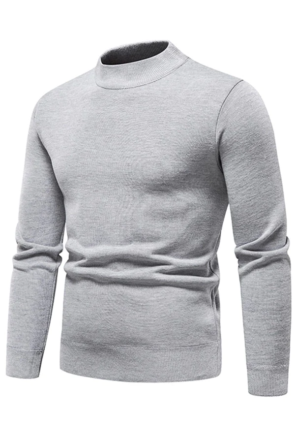 round neck fleece knitted sweater