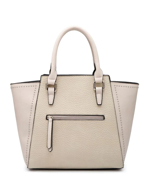 Beige Tote Bag W/ Adjustable Strap