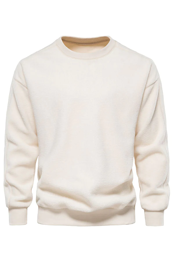 Lamb down shoulder pullover sweater