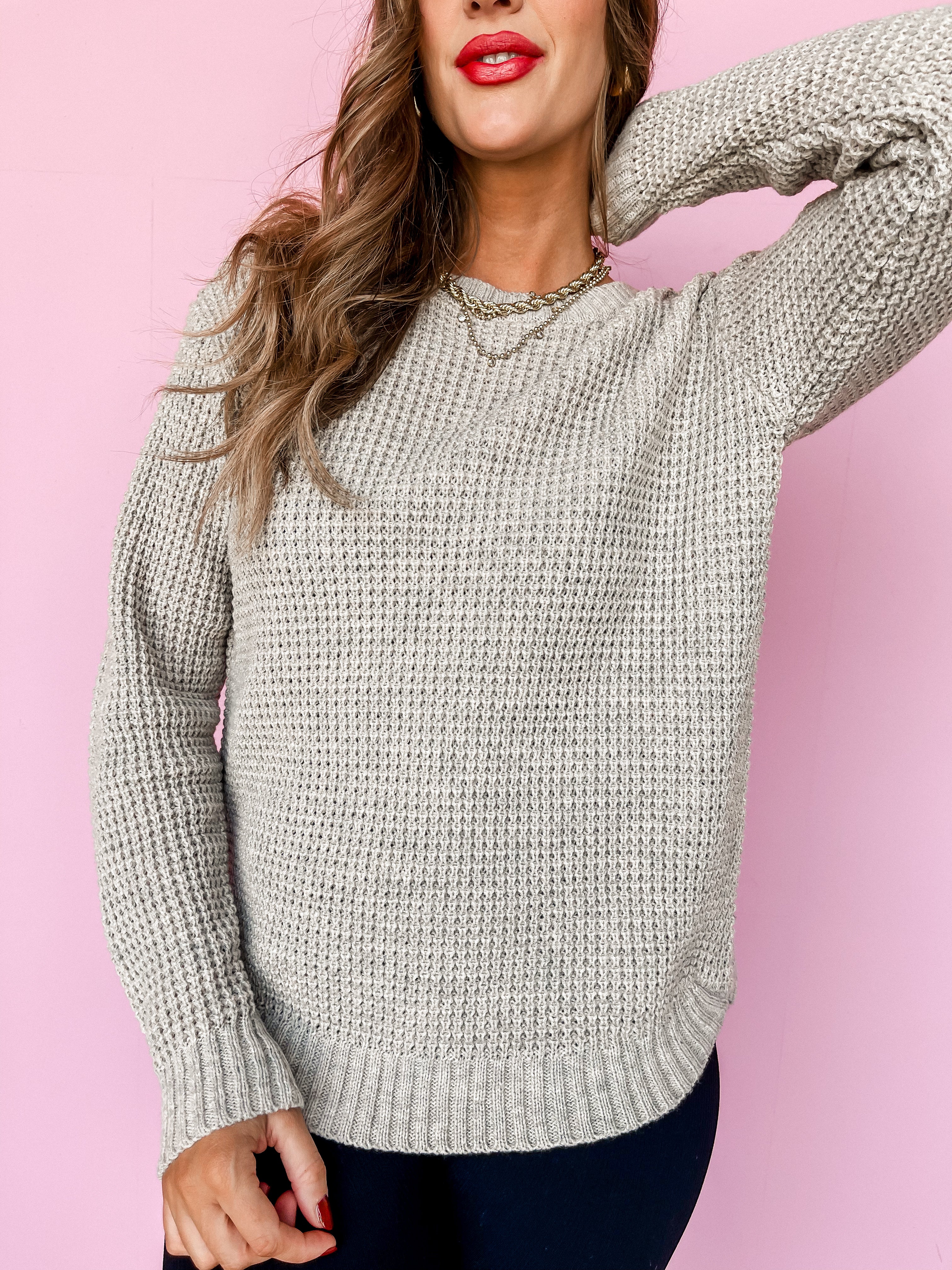 Everyday Pick Waffle Sweater