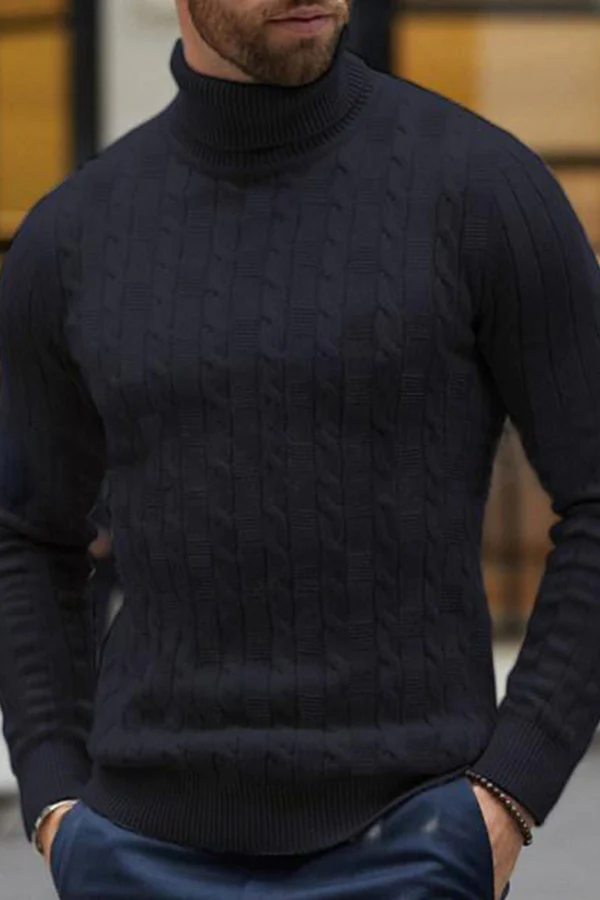 Autumn and Winter New High Neck Men's Sweater