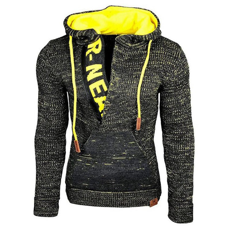 Hooded Knitted Sweatshirt