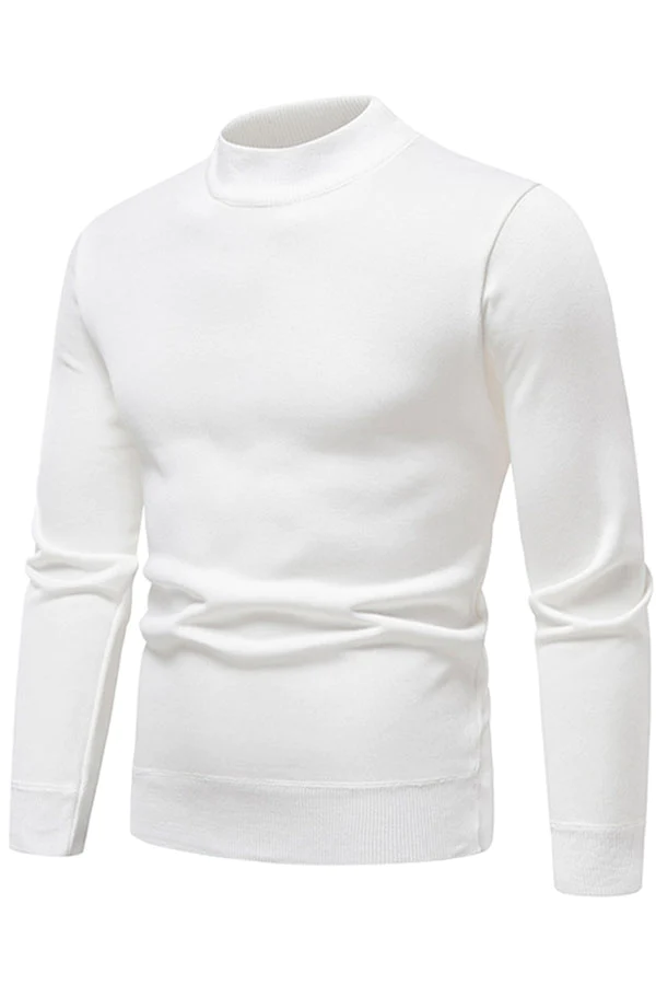 round neck fleece knitted sweater