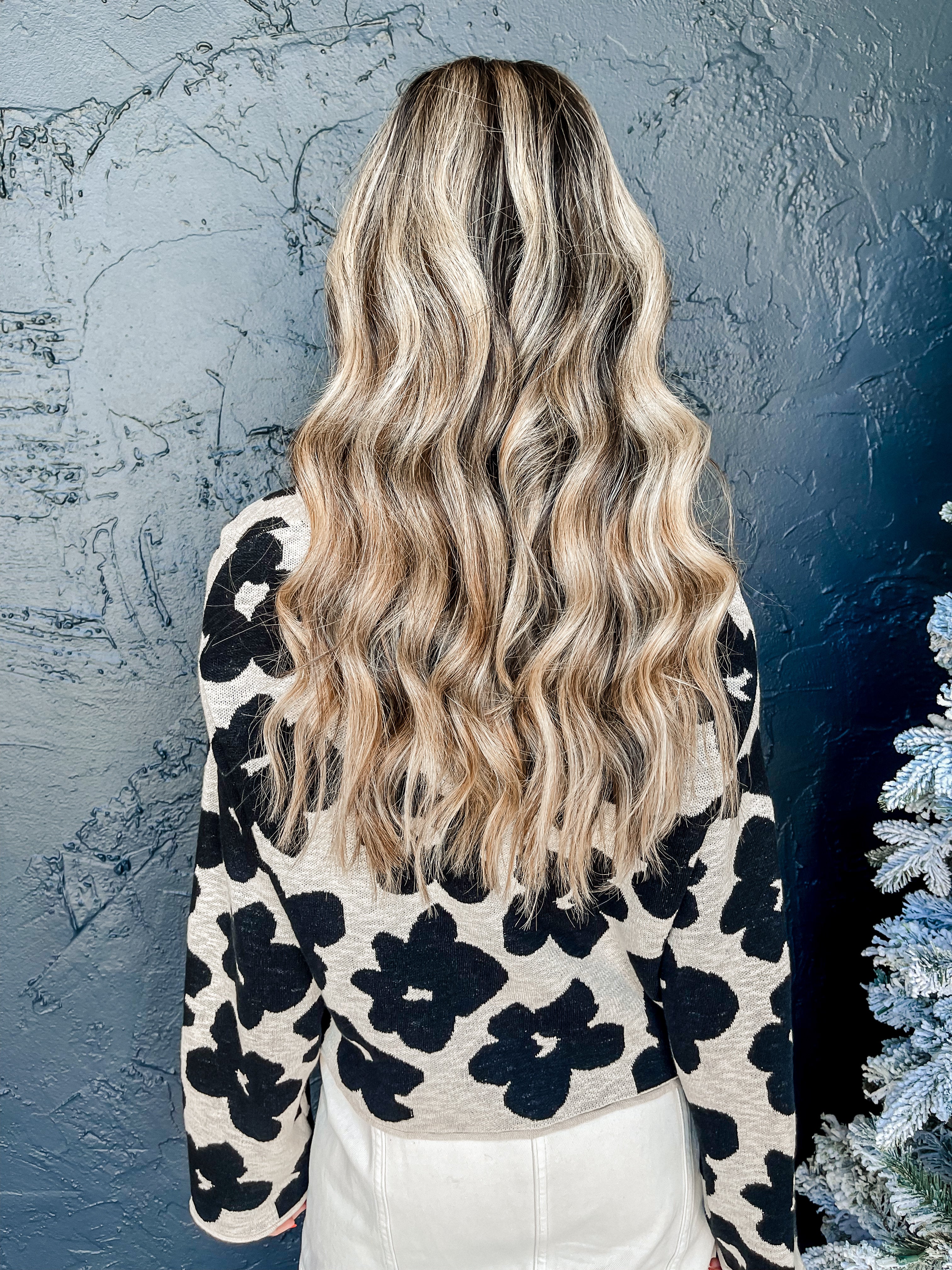 Cover Me In Flowers Knit Sweater