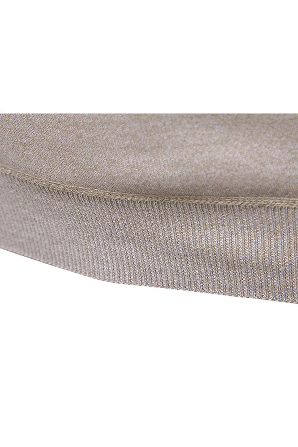 round neck fleece knitted sweater