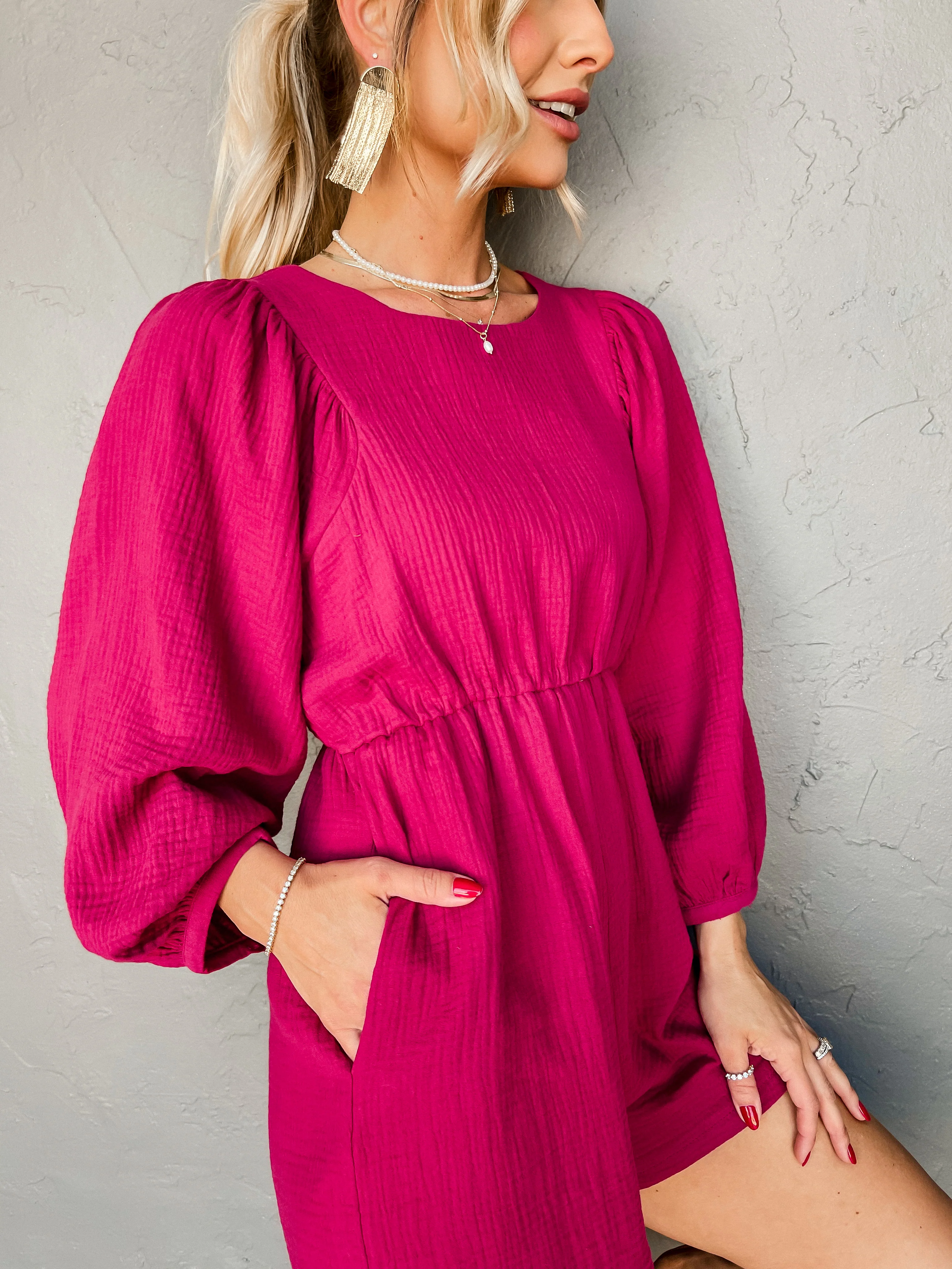 Play List On Repeat Cotton Gauze Romper