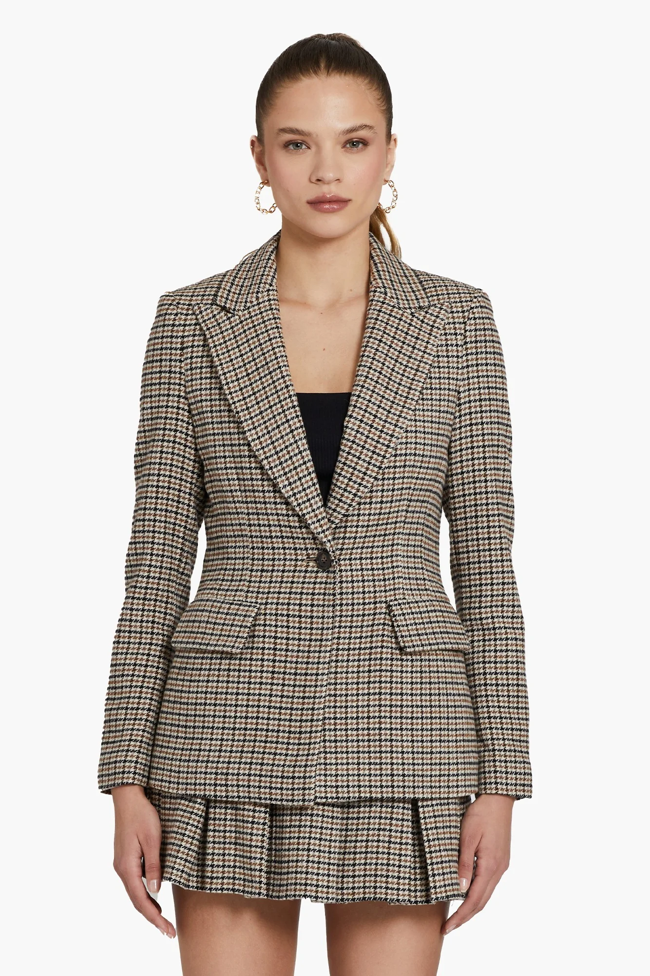 Aldridge Blazer in Houndstooth