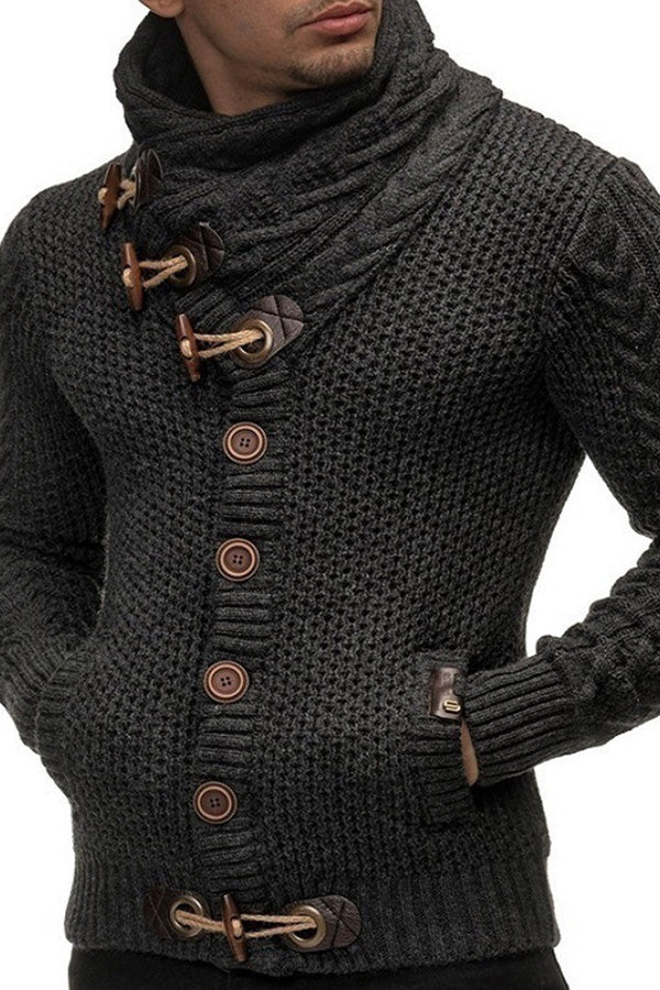 Men's Stand Collar Winter Warm Casual Collar Sweater