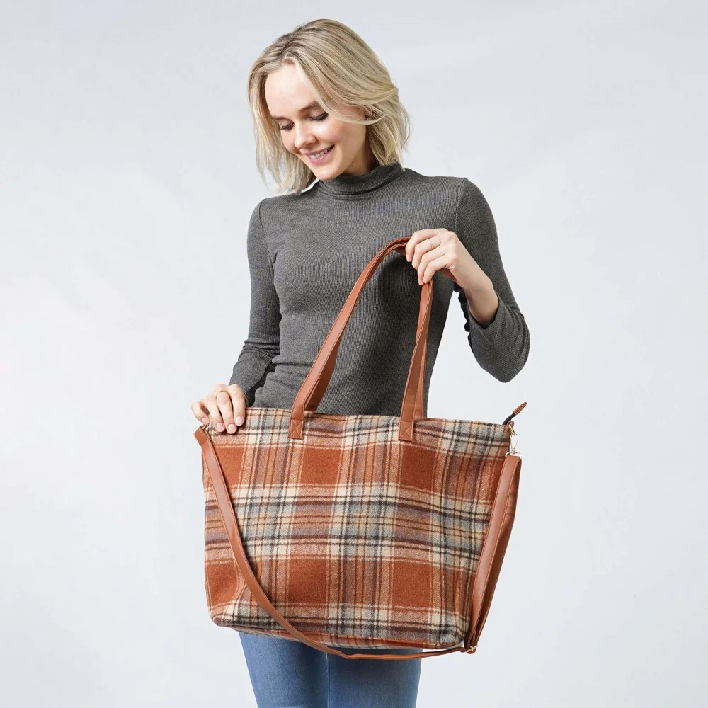 Plaid Flannel Bag & Wristlet