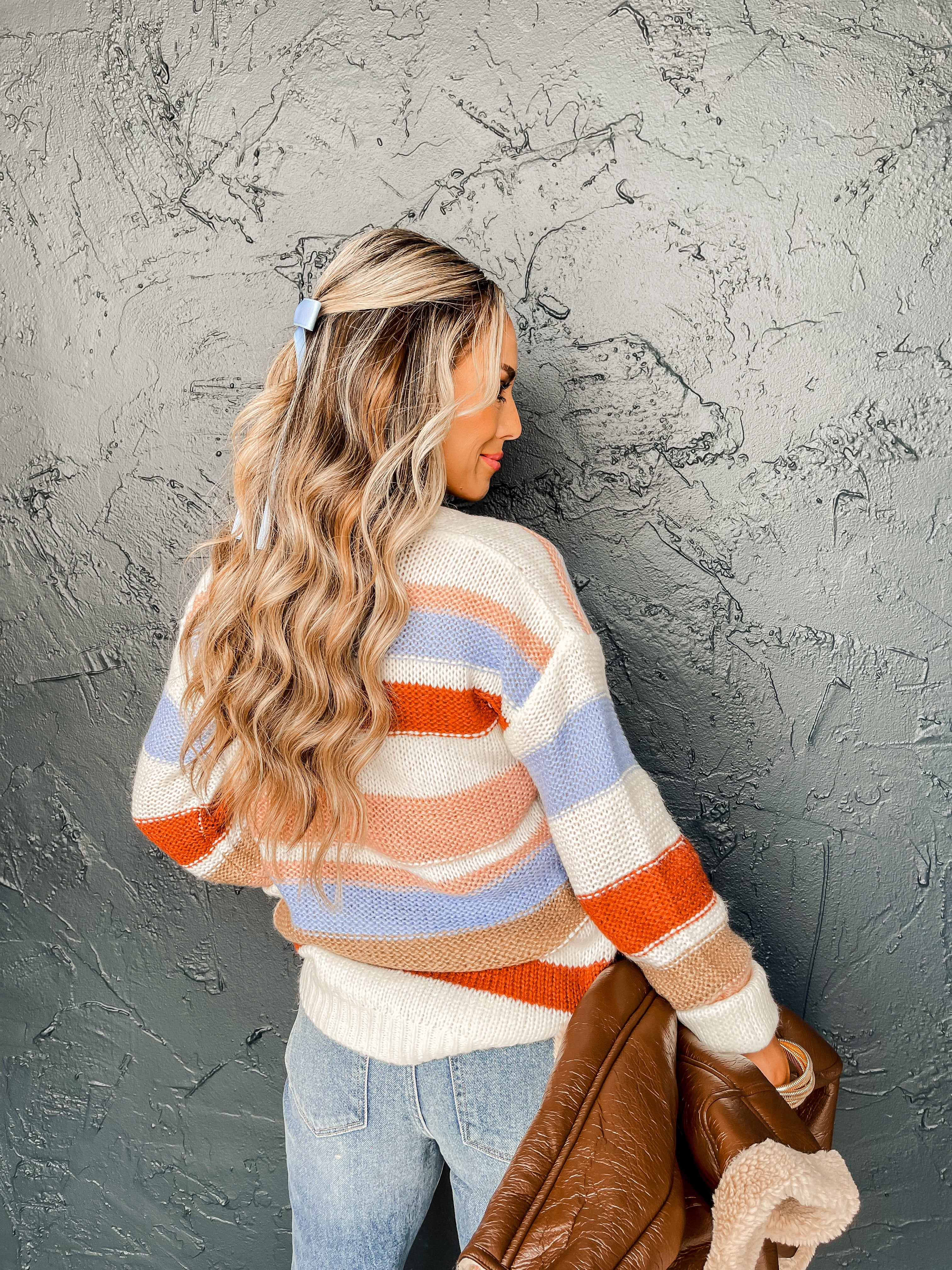 Original Idea Striped Sweater