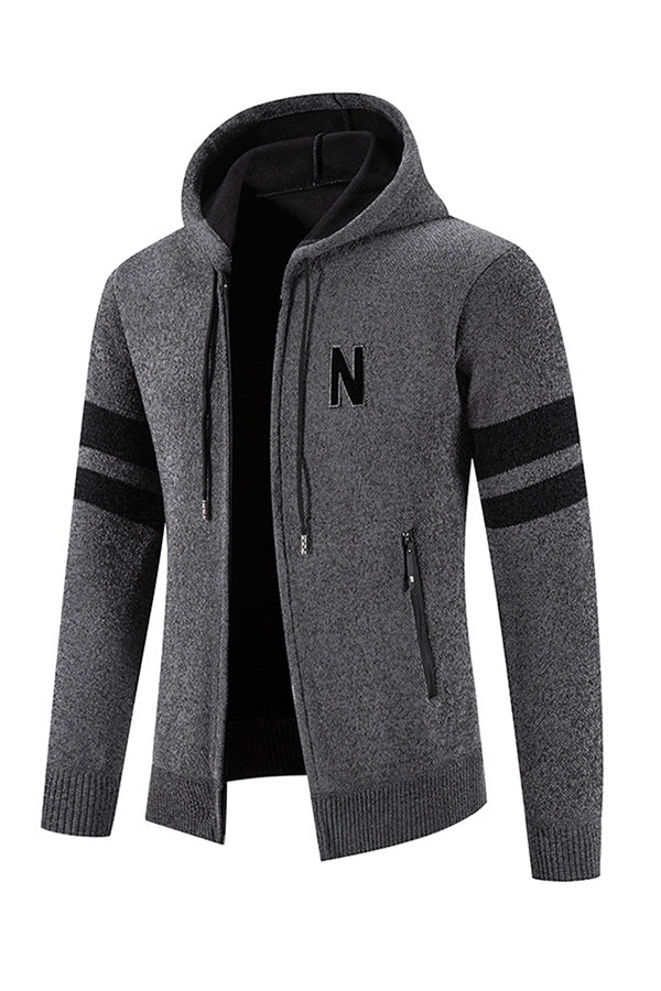 fleece thick knitted sweater