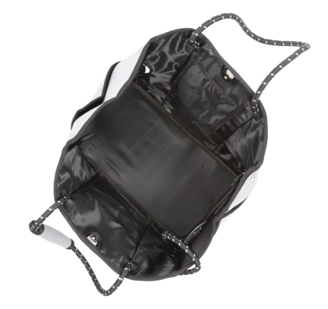 Flamingo Neoprene Tote Bag With Coin Pouch