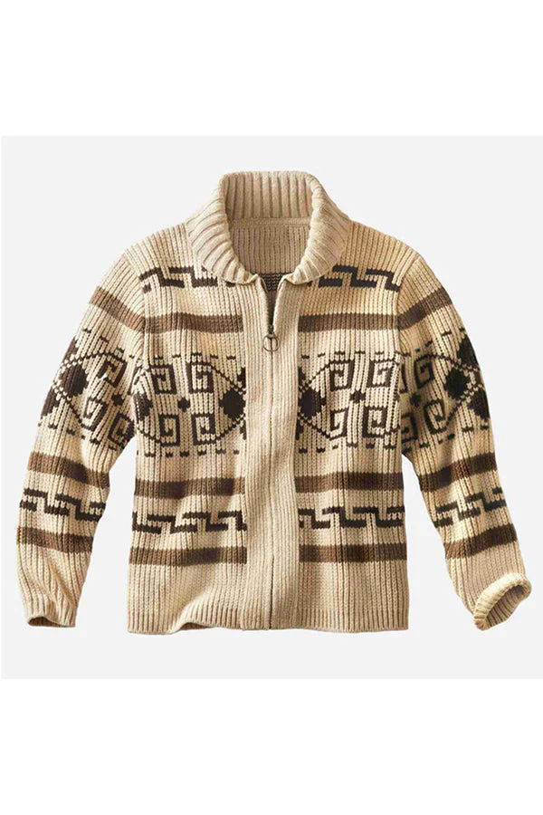 Casual Long-sleeved Slim Jacquard Sweater