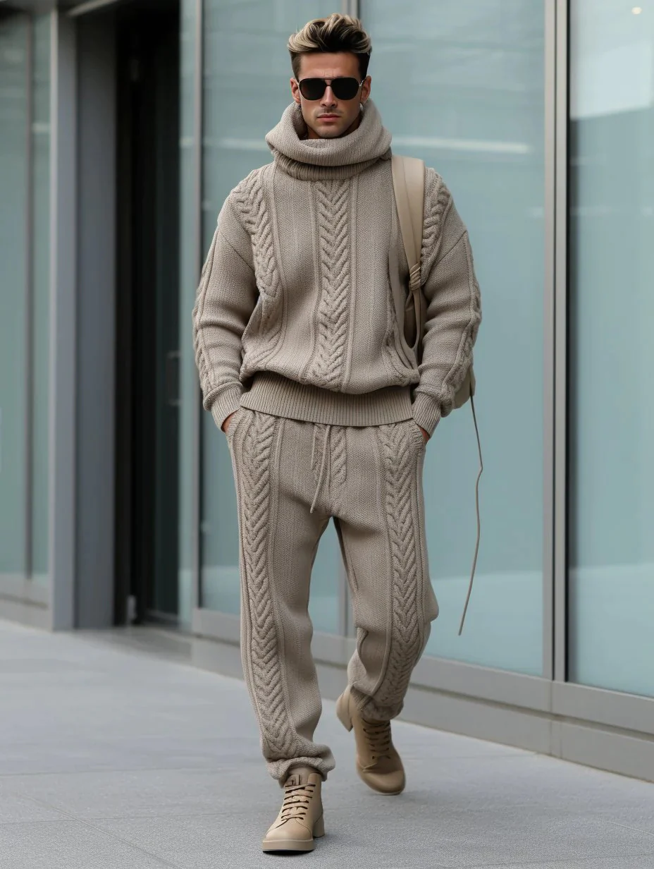 Winter Men's Luxury Thick Knitted