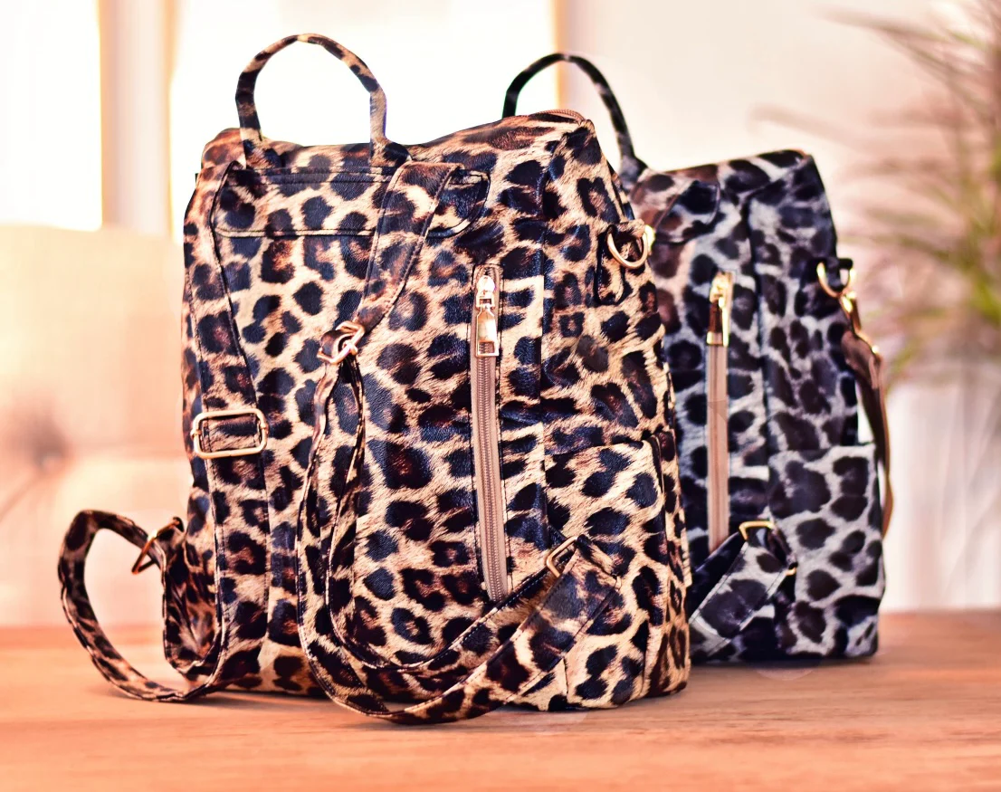 Multipurpose Leopard Backpacks
