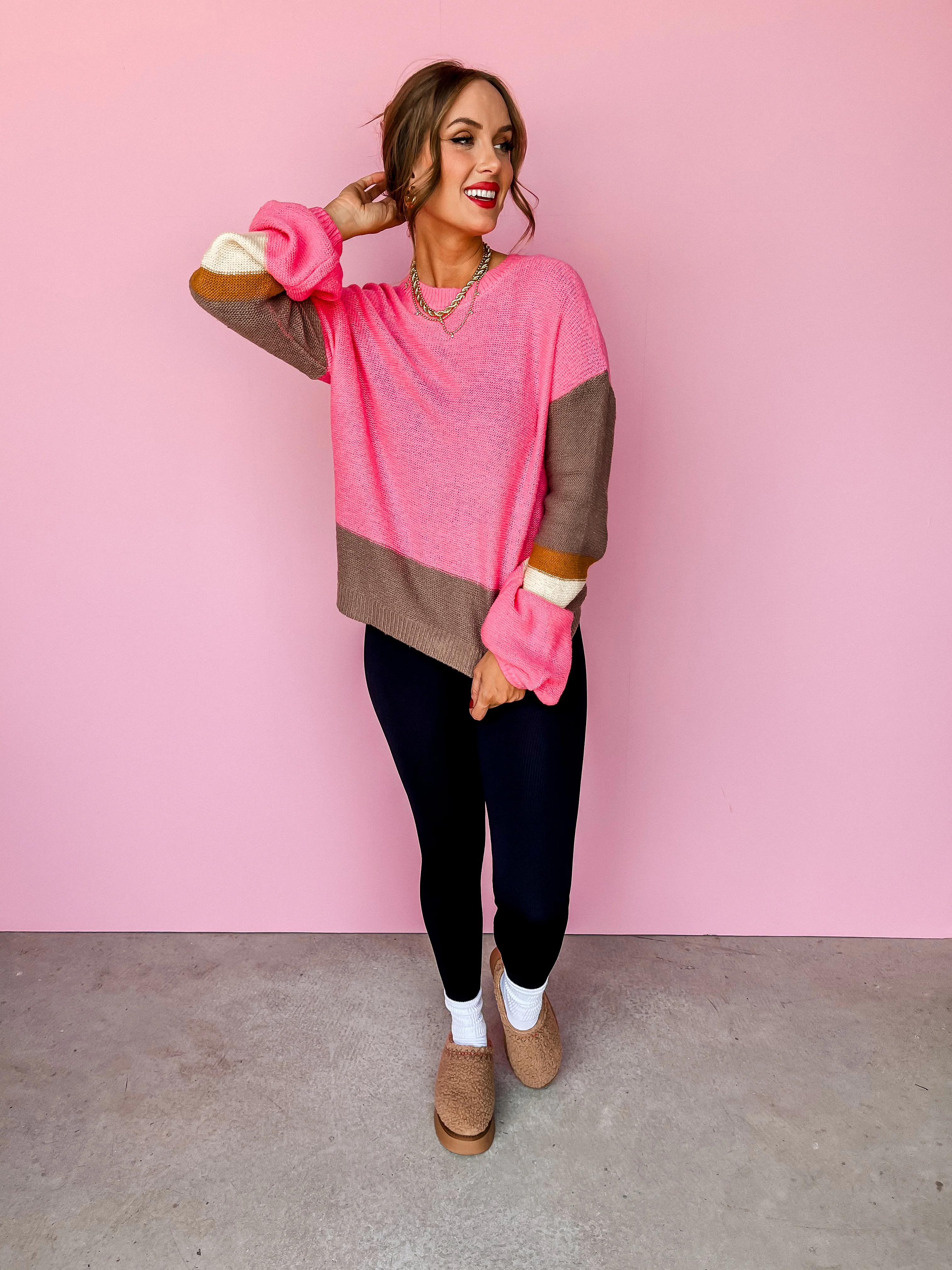 Gemma Color Block Sweater