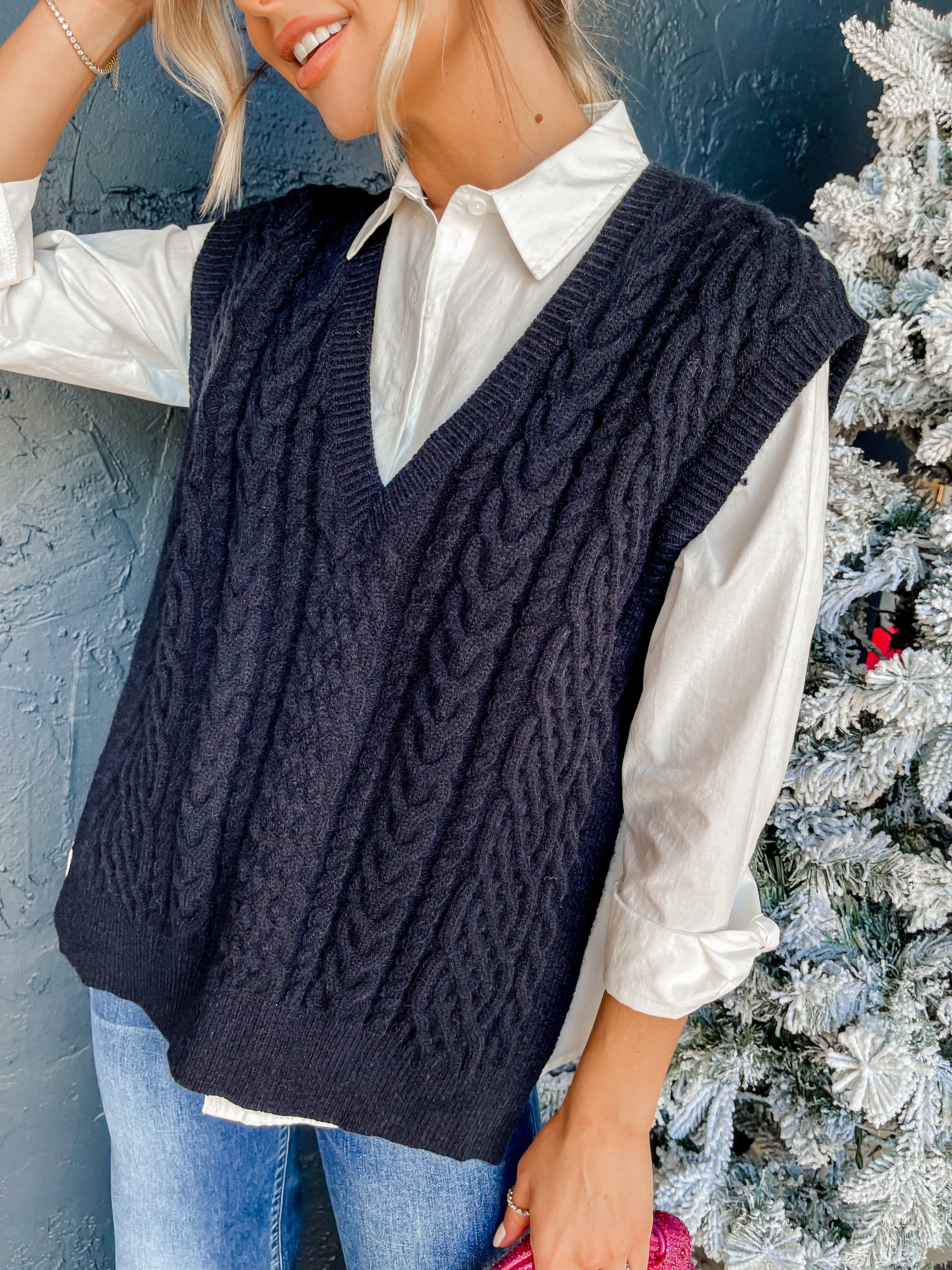 Amazing Memories Open Sides Sweater Vest