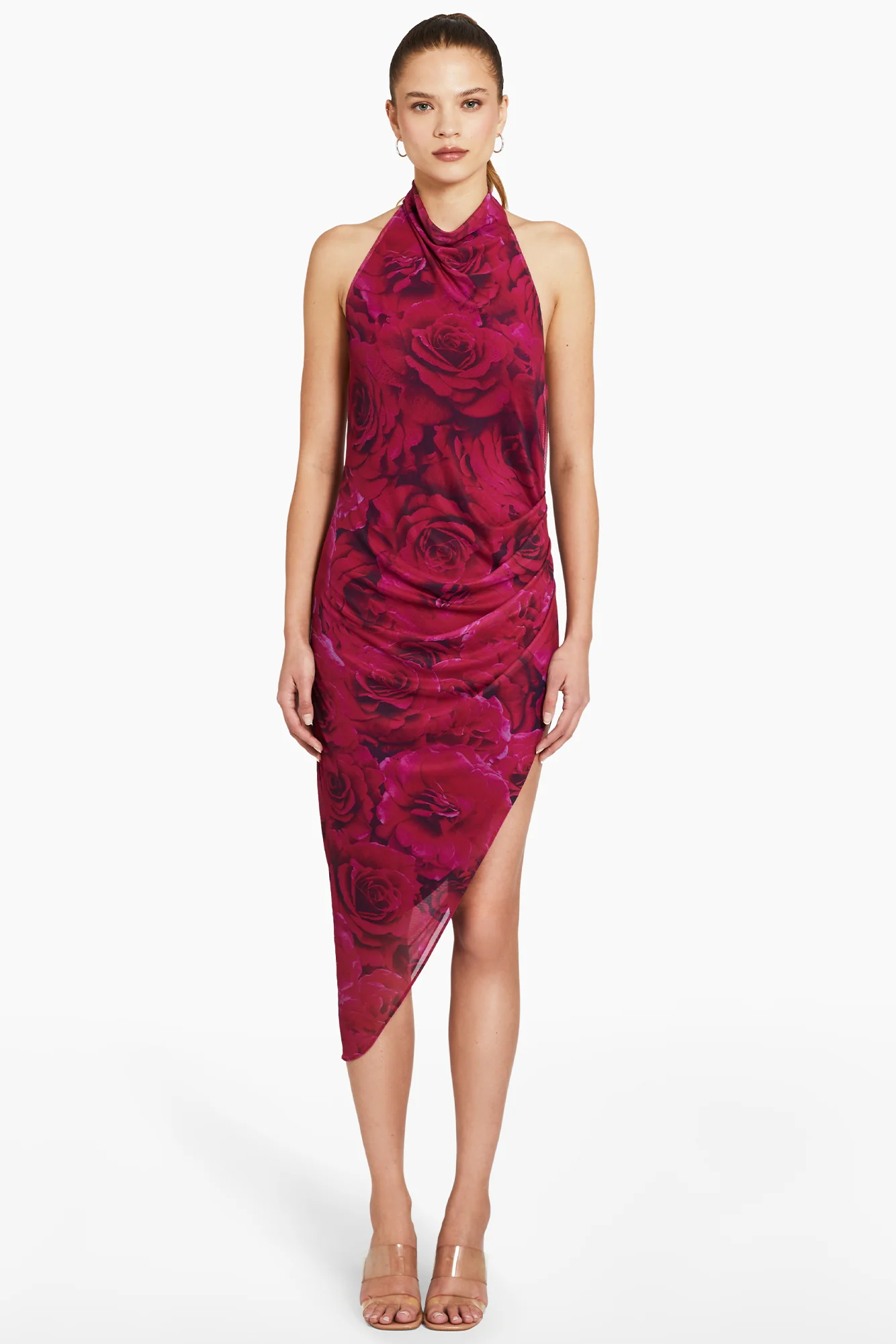 Samba Midi Dress in Printed Mesh