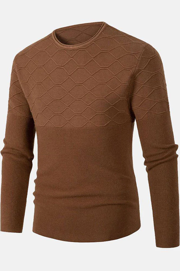 Crew Neck Knitted Sweater