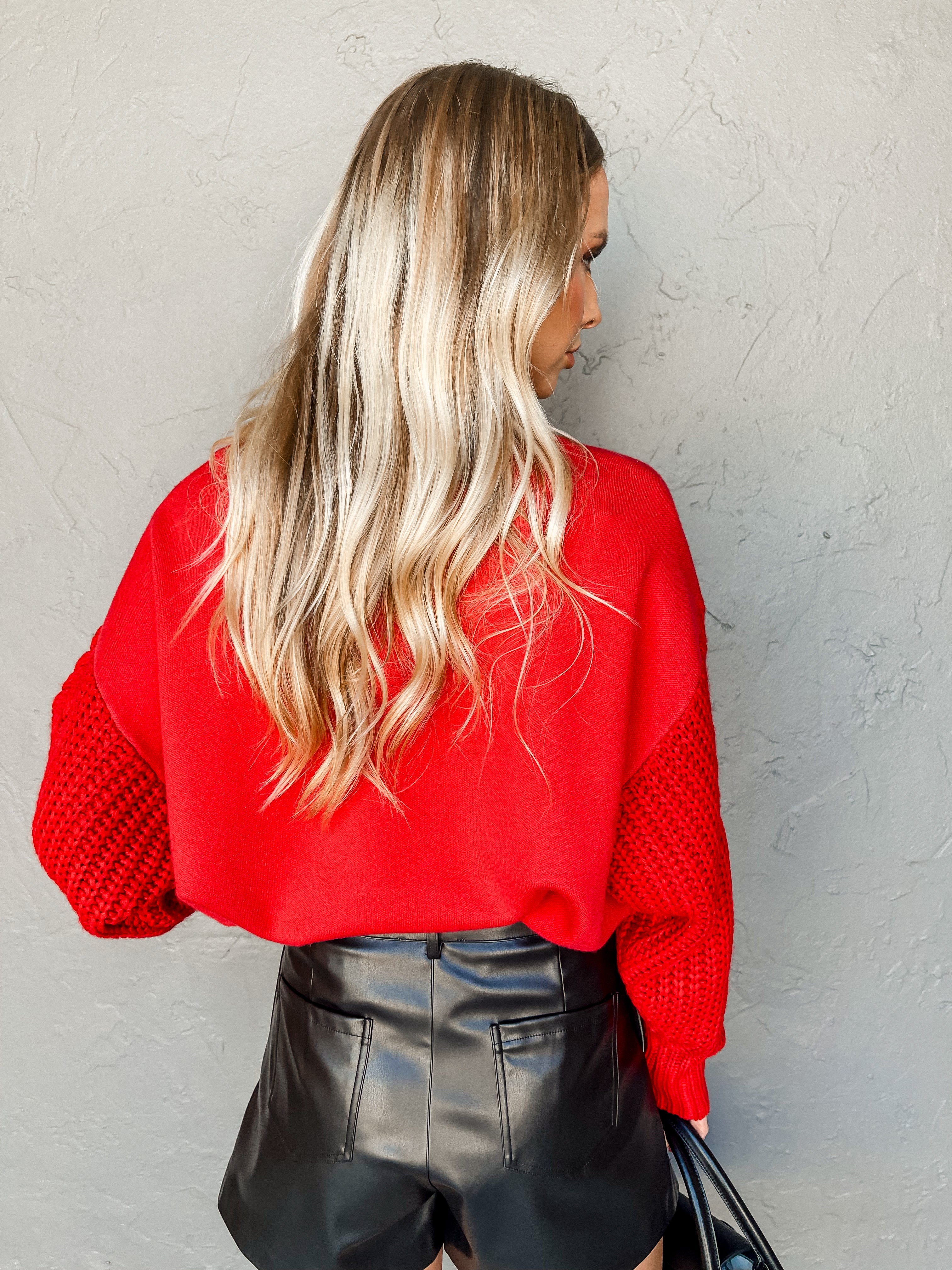 Essentially Yours Cable Sleeve Sweatshirt