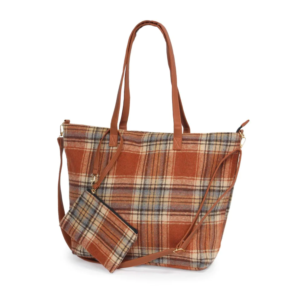 Plaid Flannel Bag & Wristlet
